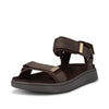 Woden - Line Sandal in Chocolate