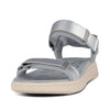 Woden - Line Metallic Sandal in SIlver