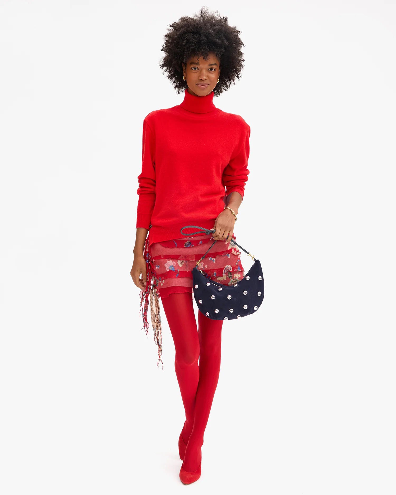 Clare V. - Lune Suede in Navy