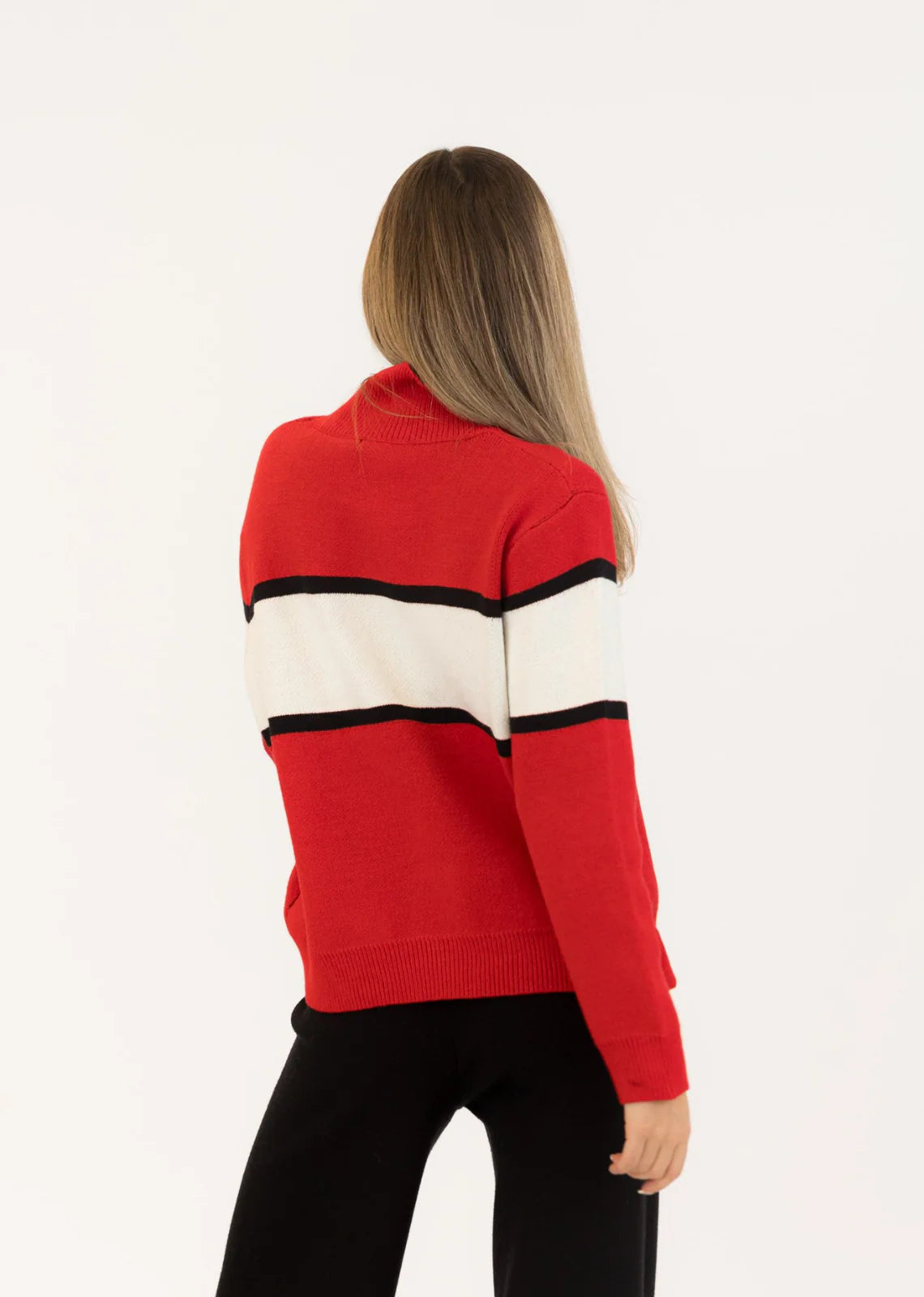 Lyla & Luxe - Benson Mockneck in Red