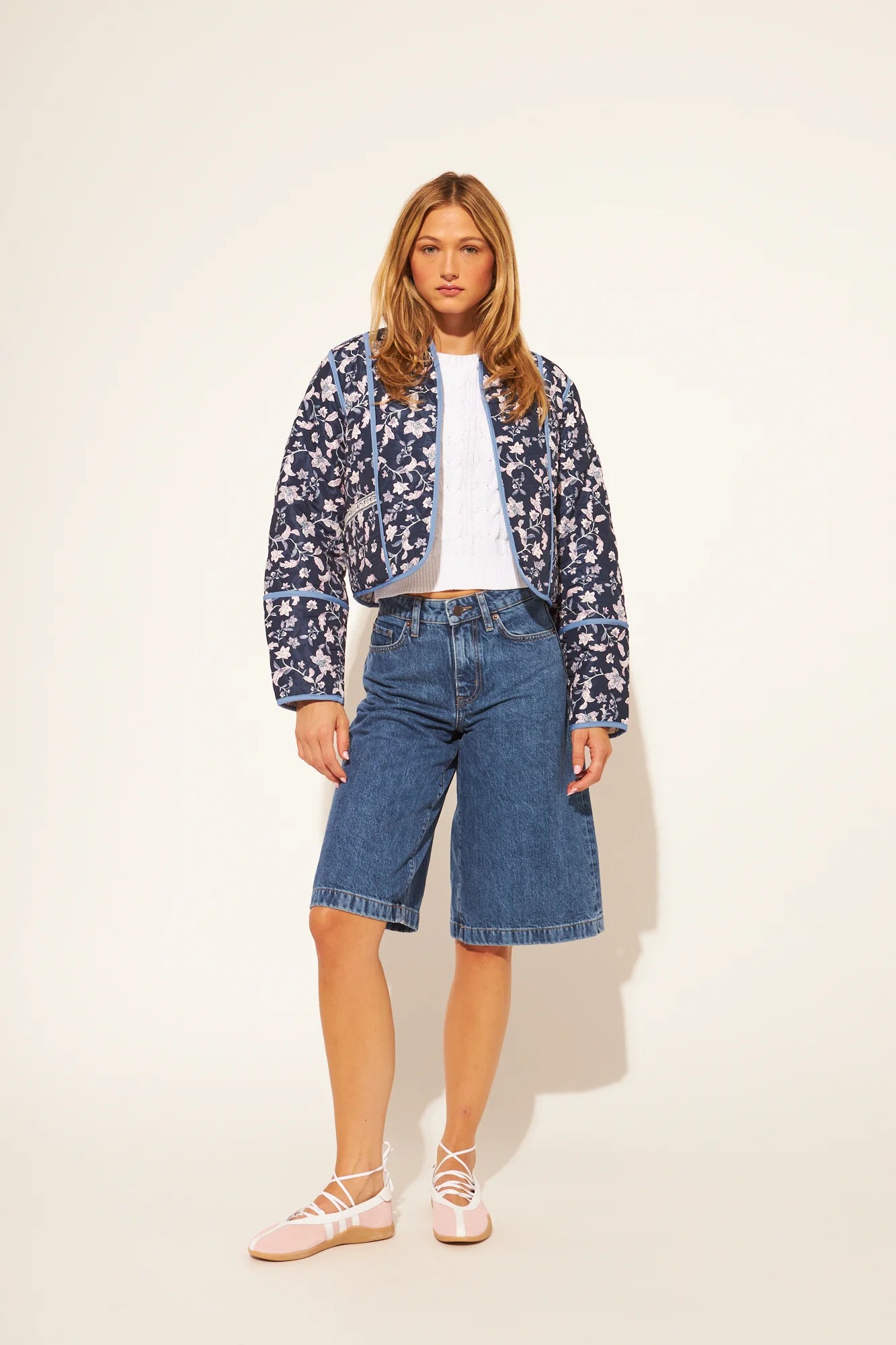 John + Jenn - Marion Jacket in Iris Vines