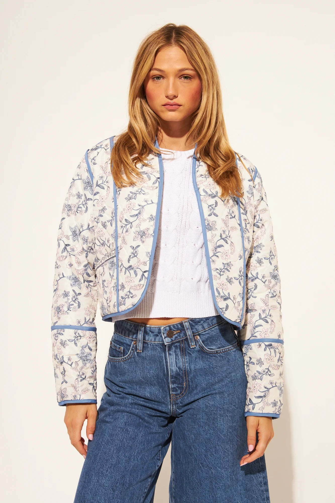 John + Jenn - Marion Jacket in Iris Vines