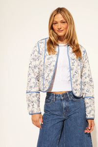 John + Jenn - Marion Jacket in Iris Vines
