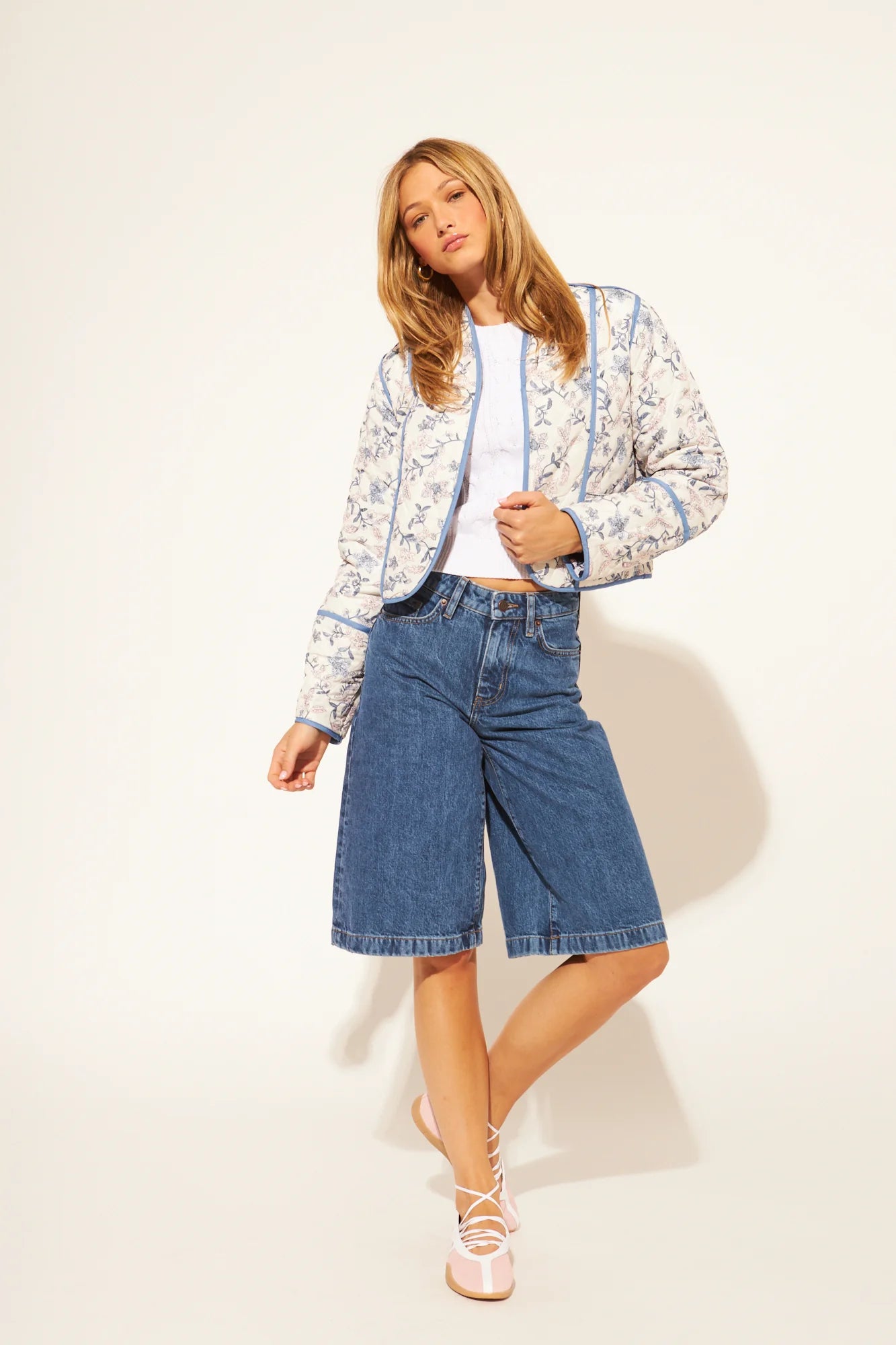 John + Jenn - Marion Jacket in Iris Vines