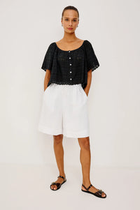 Rails - Miller Shirt in Black Eyelet
