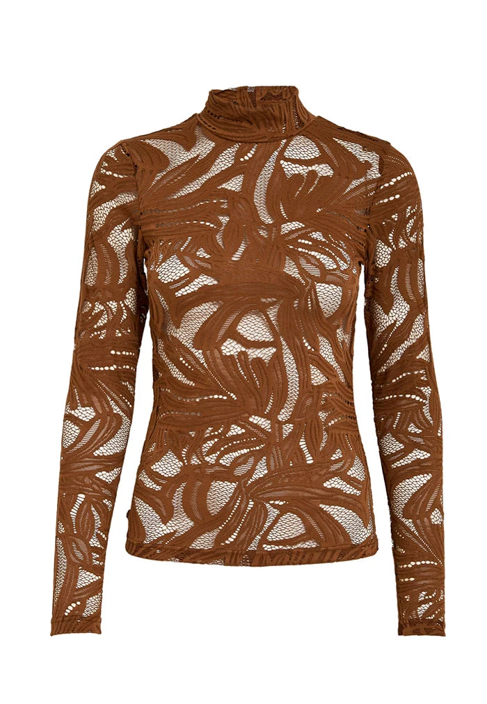 Minus - Lovena Long Sleeve Top in Tiramisu