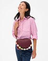 Clare V. - Shortie Strap in Multi Colour Cameo