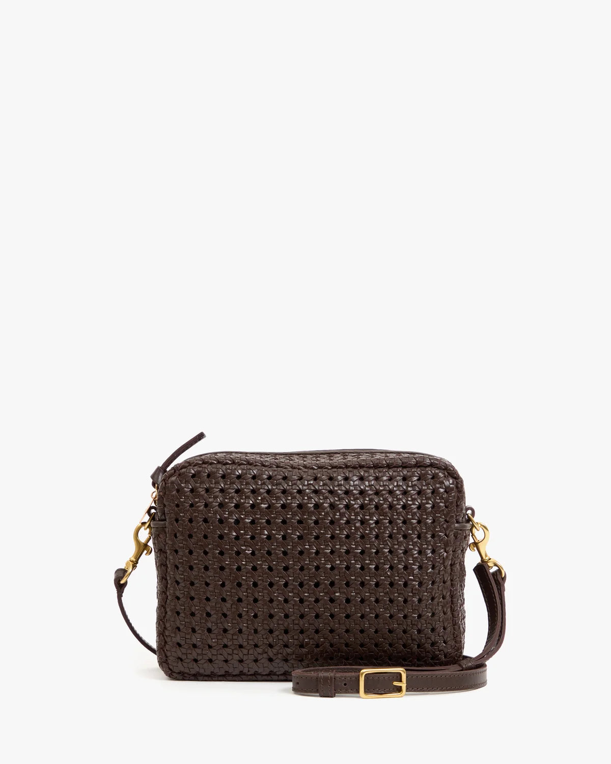 Clare V - Mid Sac - Rattan - Chocolate