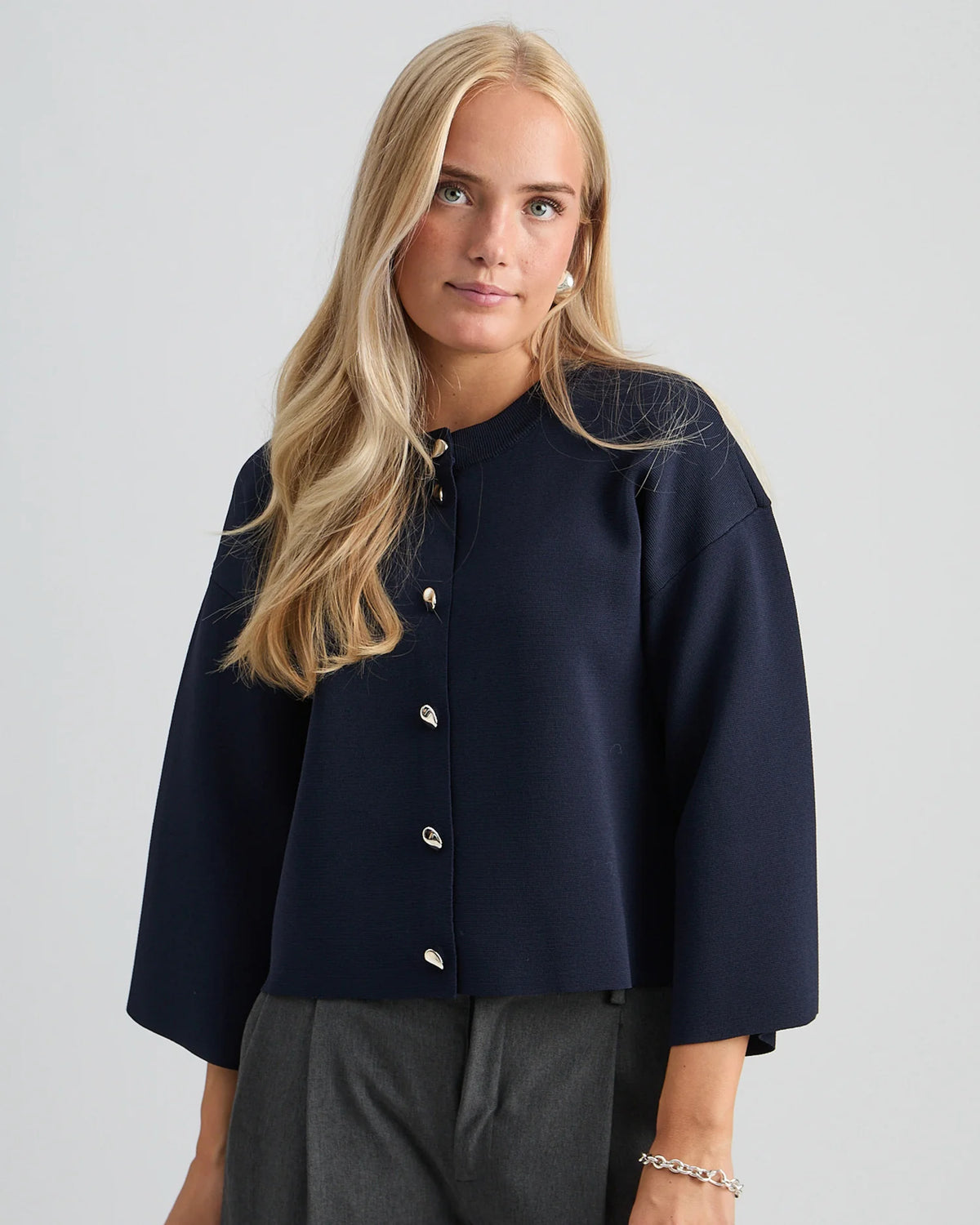 Minus - Elenora Knit Cardigan in Sky Captain