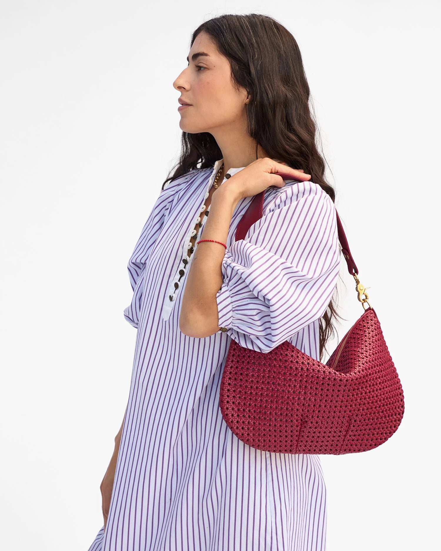 Clare V. - Moyen Messenger in Plummy Rattan