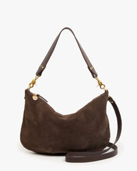 Clare V. - Moyen Messenger in Suede Chocolate