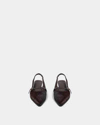Sofie Schnoor - NANNYSW Fur Slingback in Dark Brown
