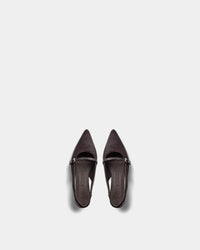 Sofie Schnoor - NANNYSW Fur Slingback in Dark Brown