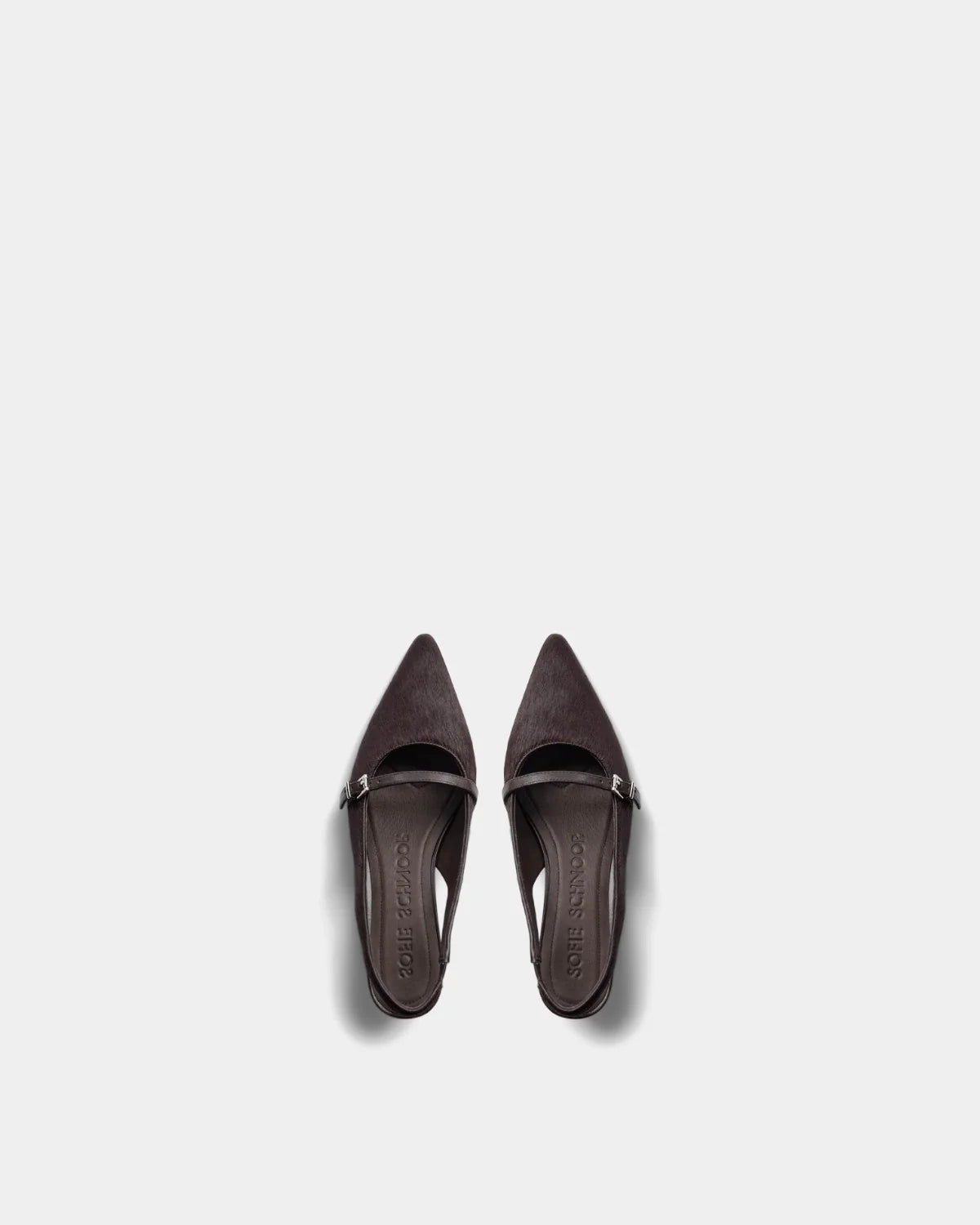 Sofie Schnoor - NANNYSW Fur Slingback in Dark Brown