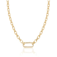 LimLim Accessories - Box Chain Crystal Necklace