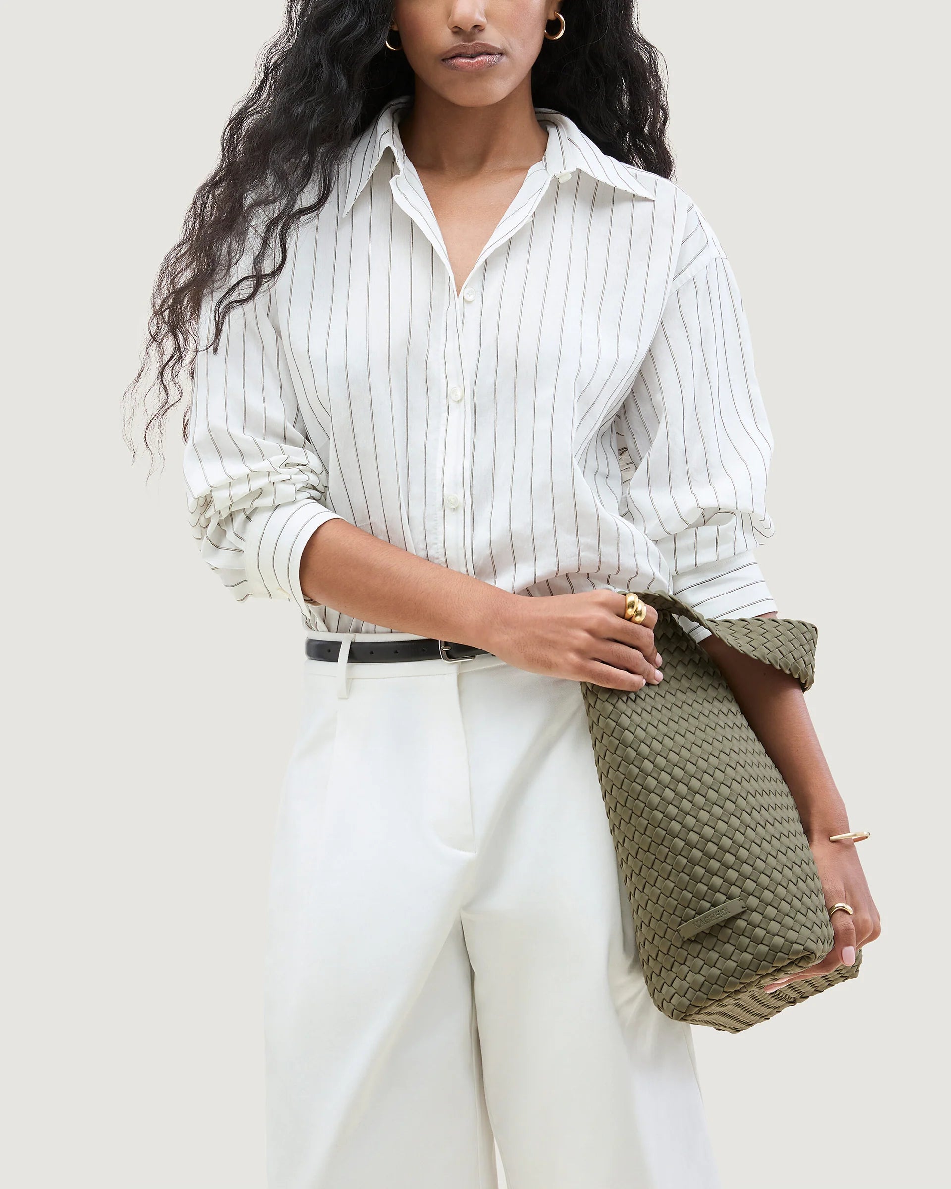 NAGHEDI - Nomad Medium Hobo in Olea