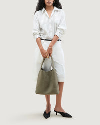 NAGHEDI - Nomad Medium Hobo in Olea