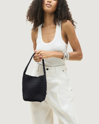 NAGHEDI - Nomad Small Hobo in Onyx