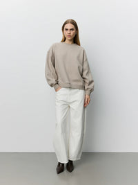 Sofie Schnoor - OTILASW Printed Sweatshirt in Light Brown
