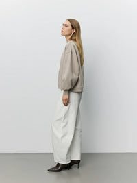 Sofie Schnoor - OTILASW Printed Sweatshirt in Light Brown