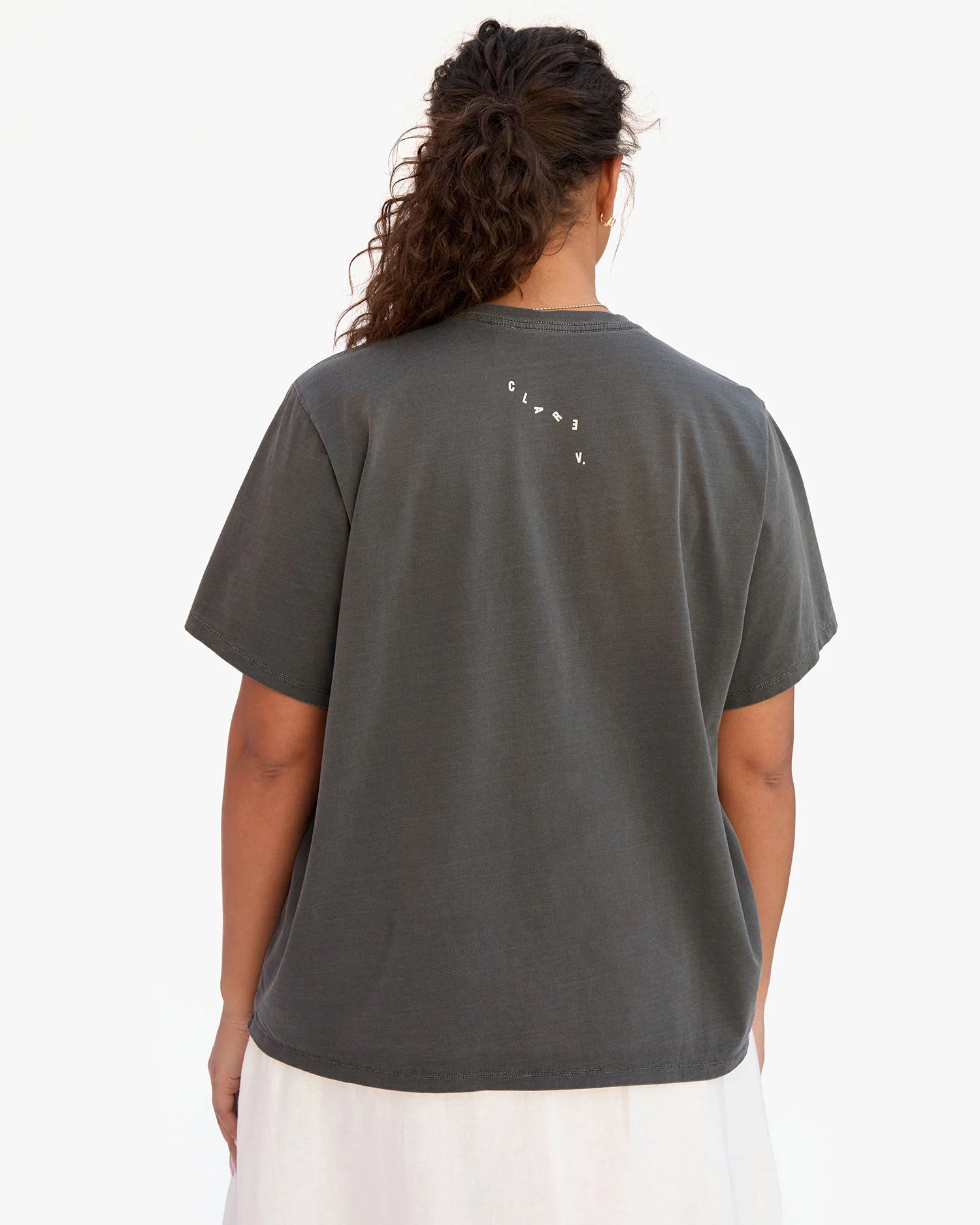 Clare V. - Original Tee in Excusez Moi Faded Black