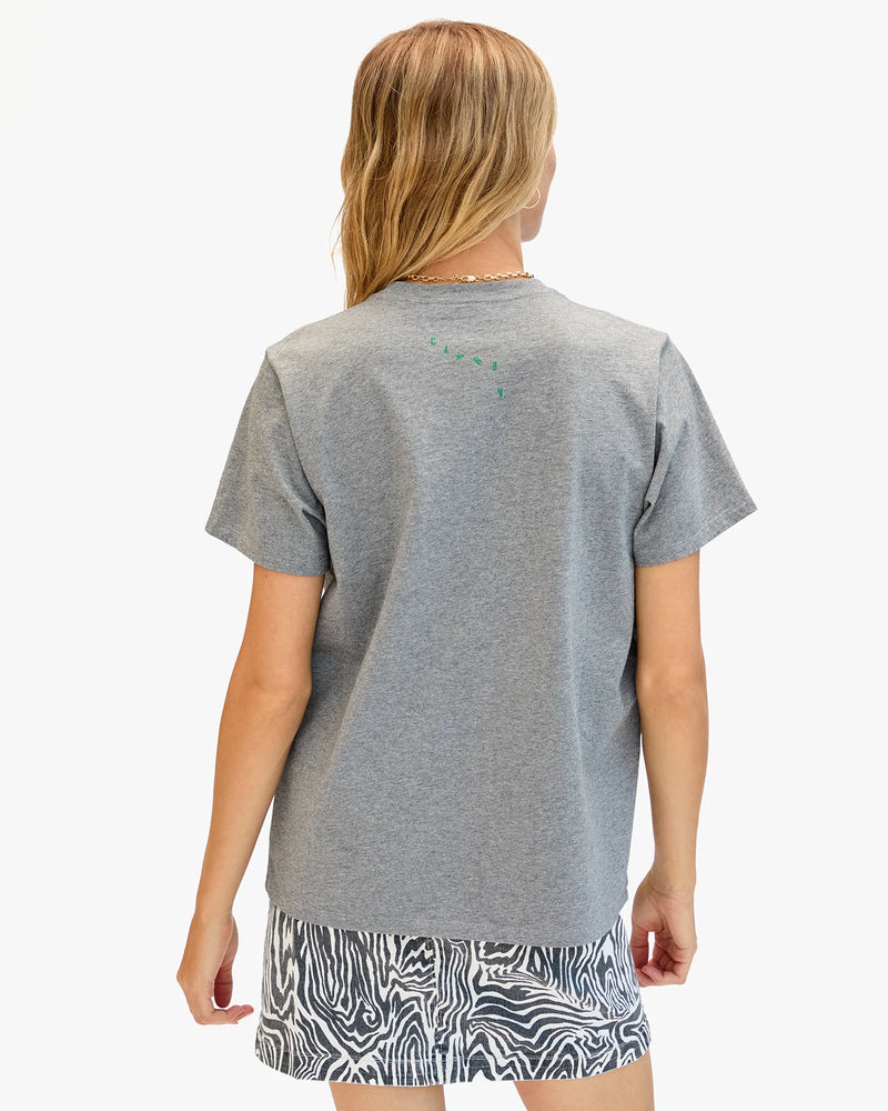 Clare V. - Original Tee in Snake Grey Melange
