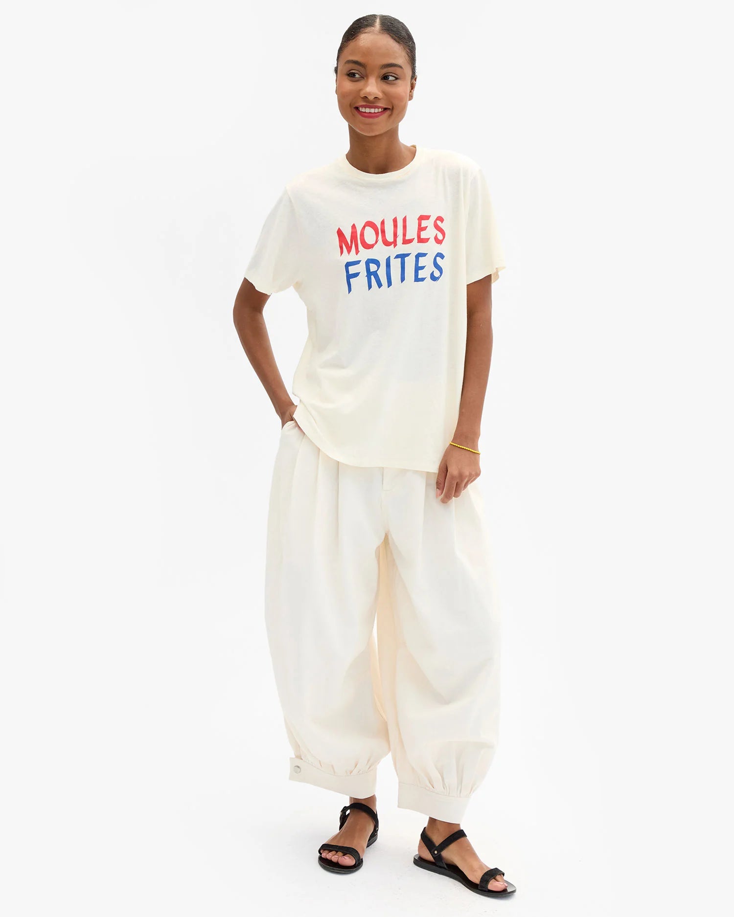 Clare V. - Original Tee Moules Frites in Cream