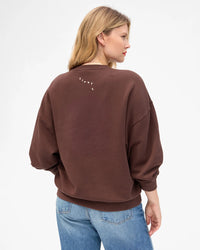 Clare V. - Oversized Sweatshirt in Chocolate Block CIAO