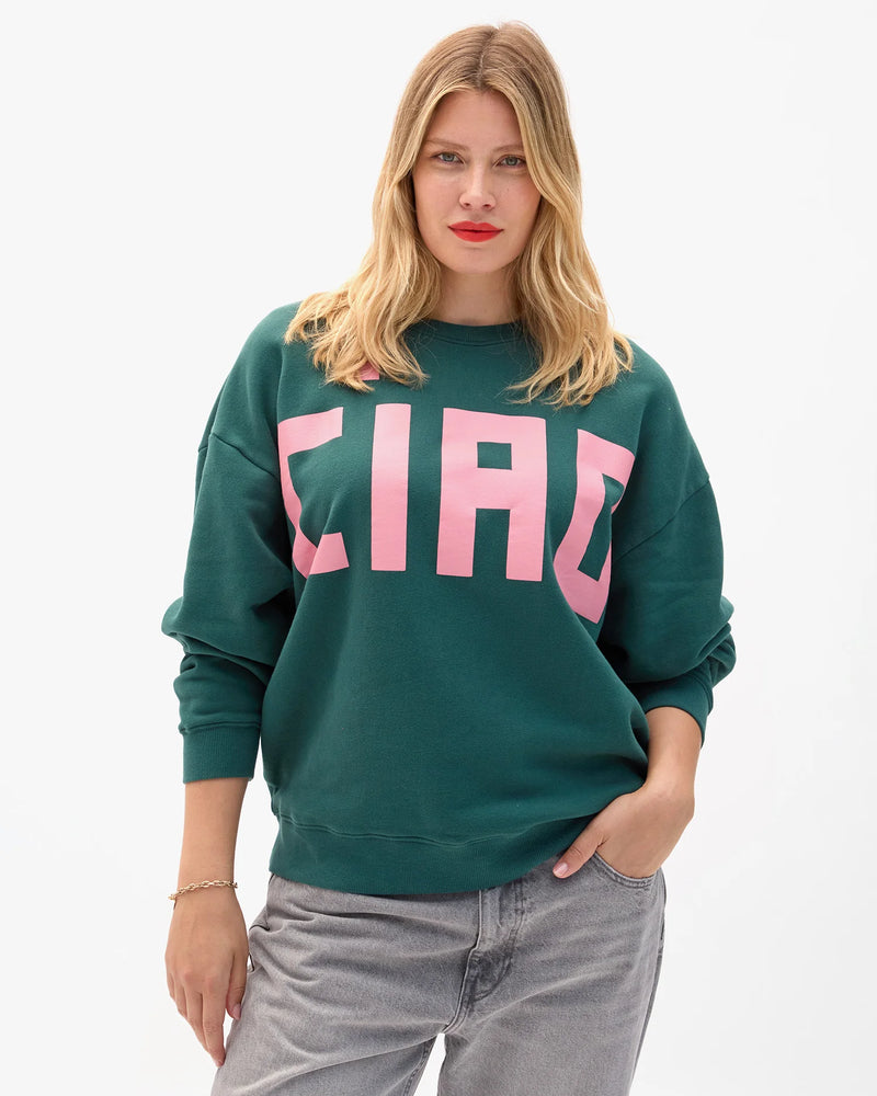 Clare V. - Oversized Sweatshirt in Grand Block Ciao