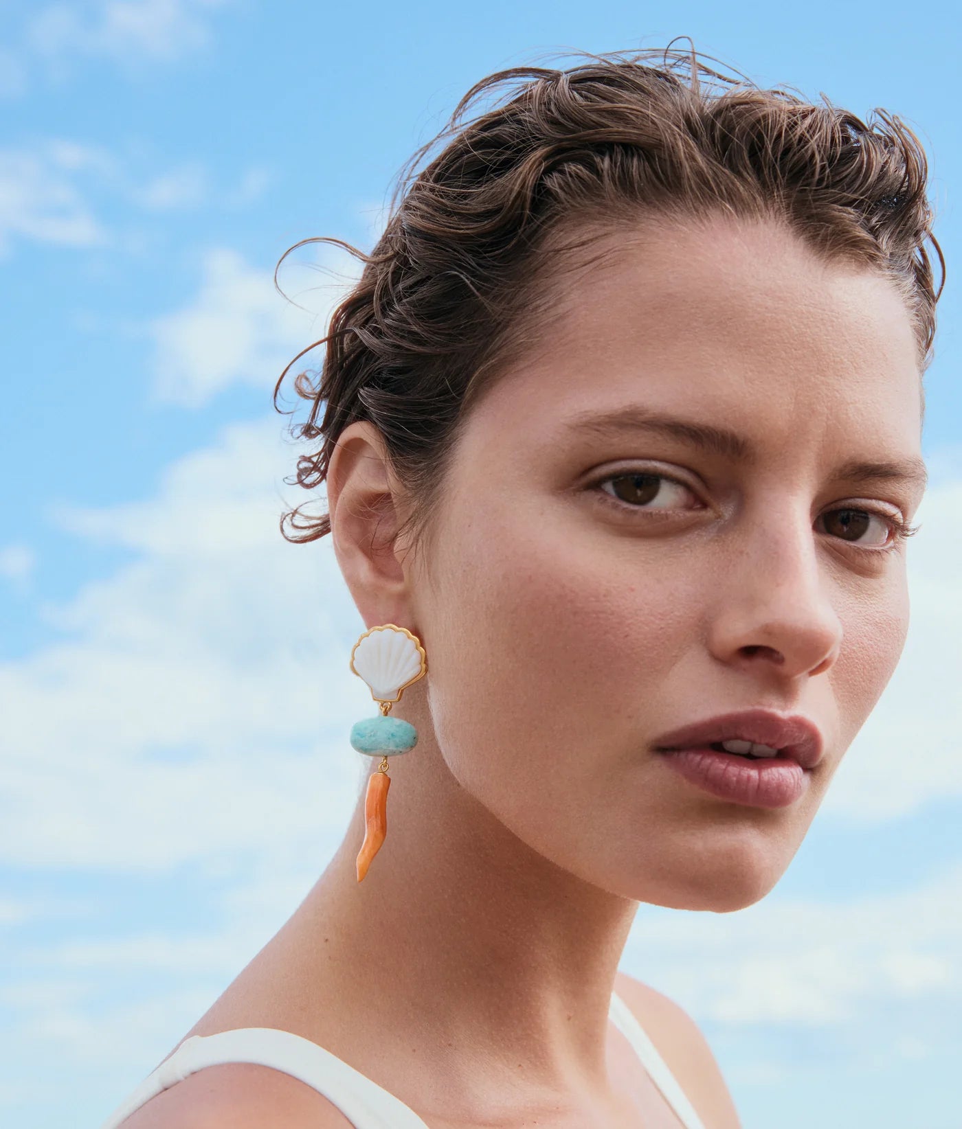 Lizzie Fortunato - Luna Drop Earrings