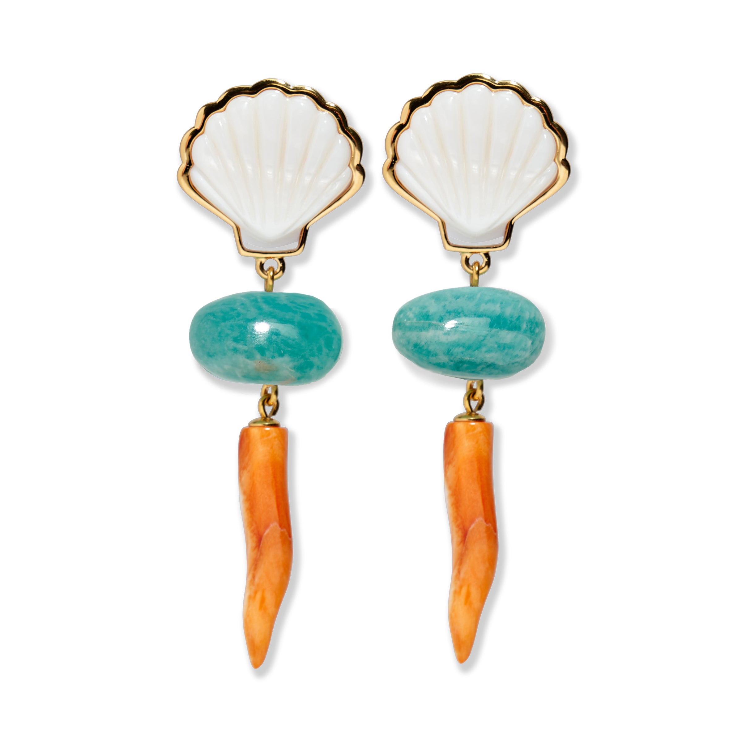 Lizzie Fortunato - Luna Drop Earrings