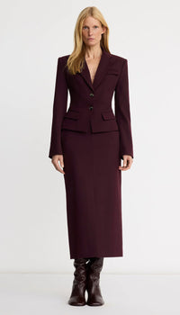 Smythe - Two Button Tilie Blazer in Plum
