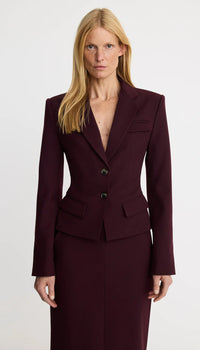 Smythe - Two Button Tilie Blazer in Plum