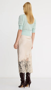 Smythe - Lingerie Slip Skirt in Champagne