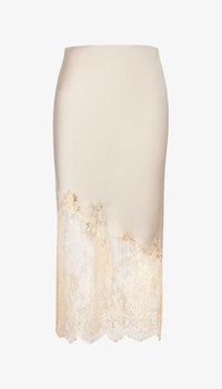 Smythe - Lingerie Slip Skirt in Champagne