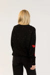 Lyla & Luxe - Philippa Pullover in Black/White Fleck