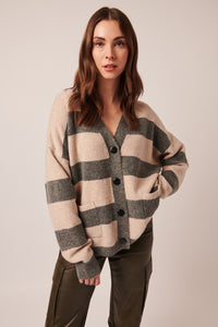 LINE Knitwear - Phillie Cardigan in Little Owl