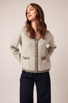 Line - Pia Cardigan in Monochrome Gris