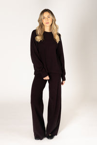 Lyla & Luxe - Pico - Essentials Everyday Pant in Acai