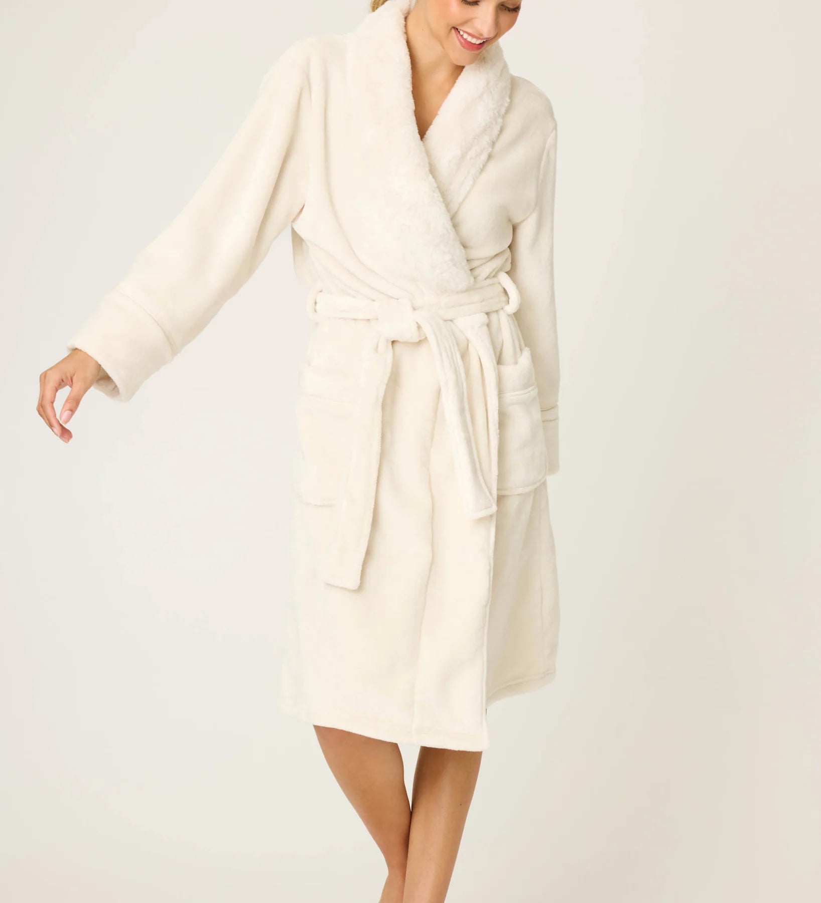 P.J. Salvage - Luxe Plush Robe in Natural