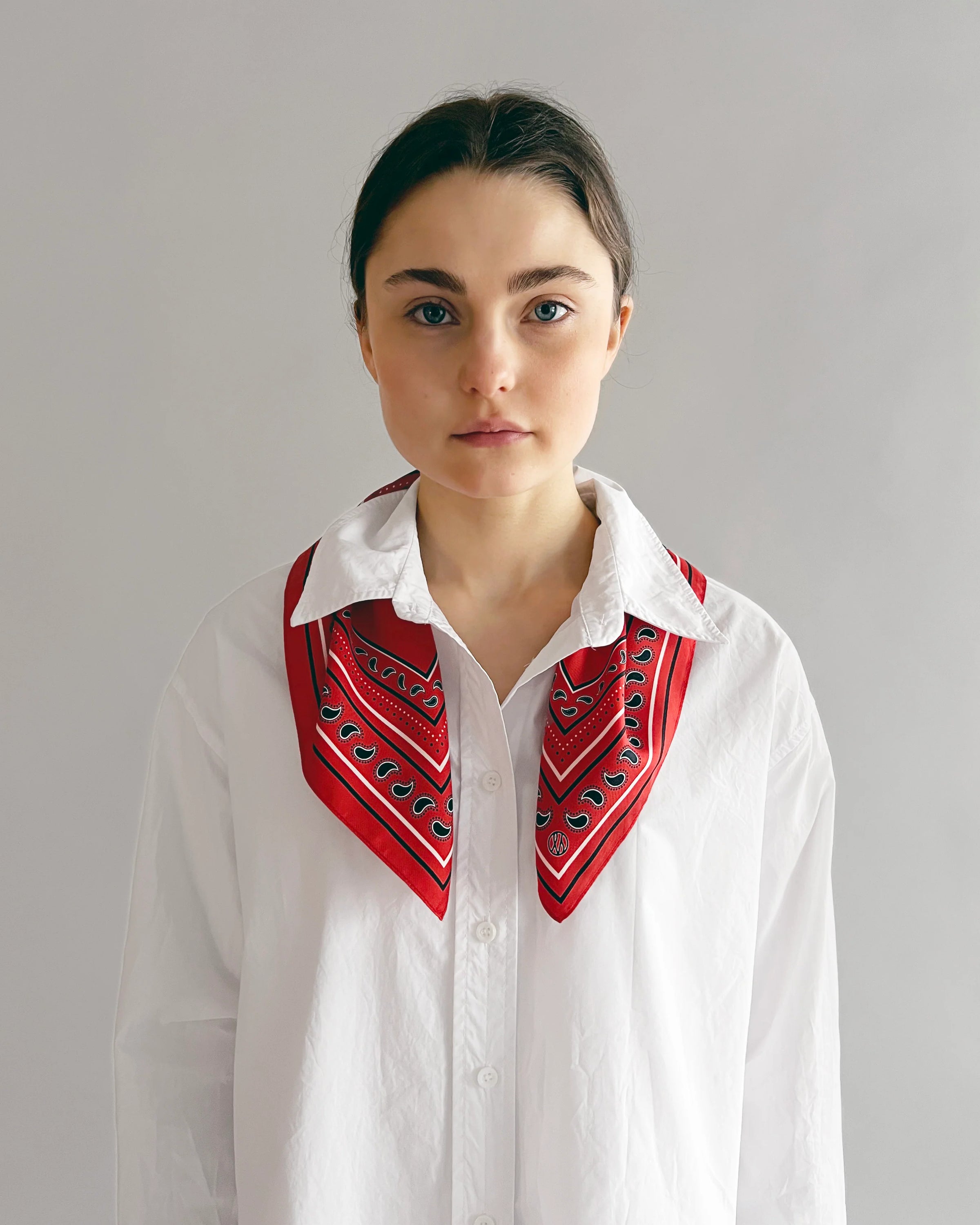 lescarf - Paisley Scarf in Red