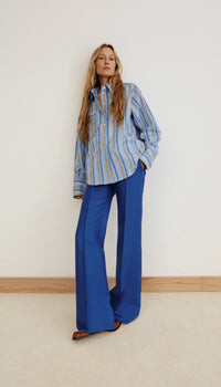 Smythe - Classic Relaxed Shirt in Blue Multi