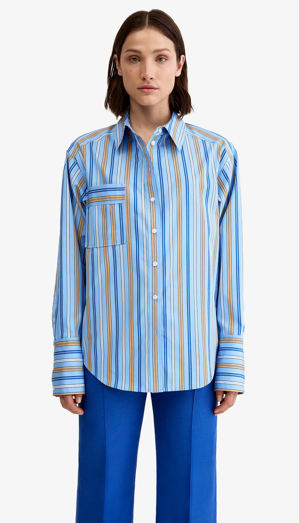 Smythe - Classic Relaxed Shirt in Blue Multi