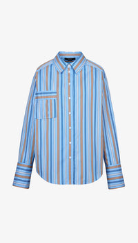 Smythe - Classic Relaxed Shirt in Blue Multi