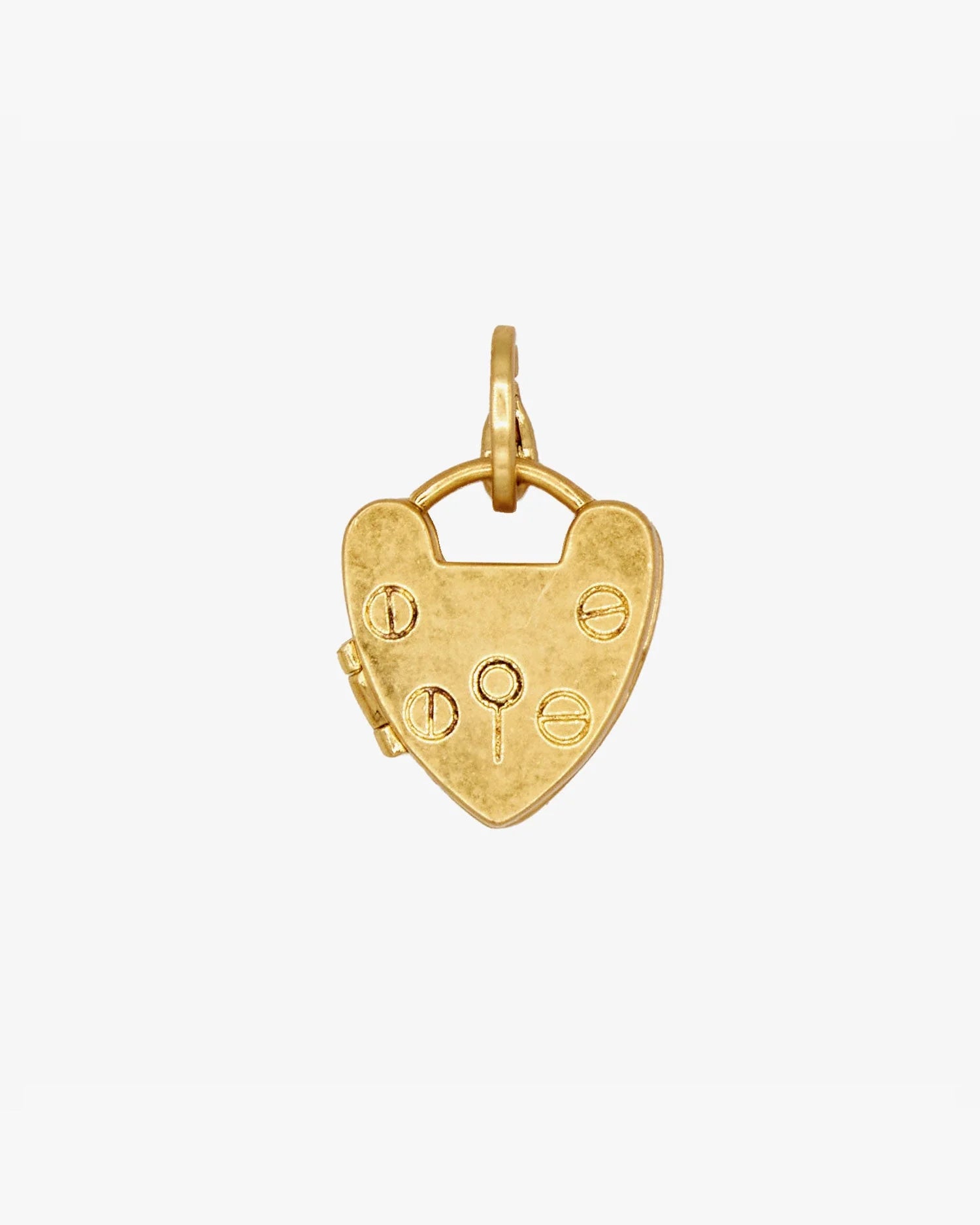 Clare V. - Padlock Locket Charm in Gold