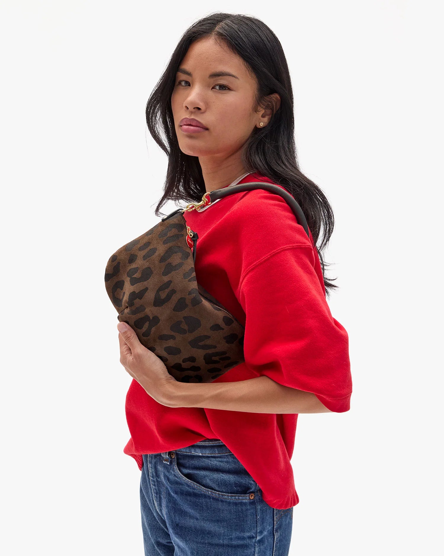 Clare V. - Petit Moyen Messenger in Cocoa Pablo Cat