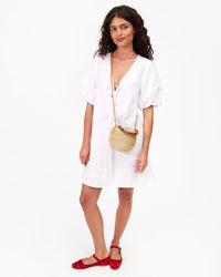 Clare V. - Petit Pot de Miel with Bamboo Handle in Cream
