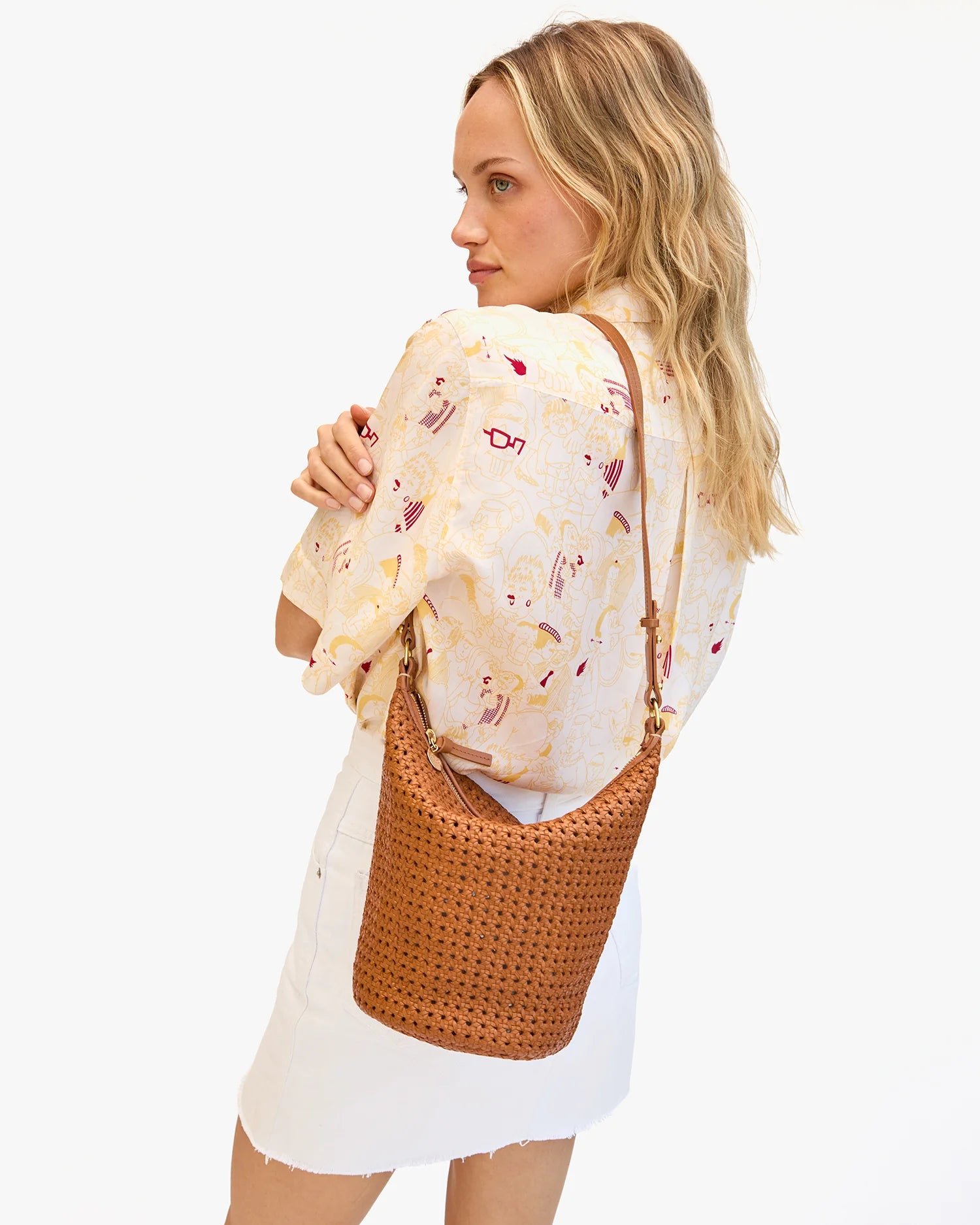 Clare V. - Petite Jeanne in Rattan Tan