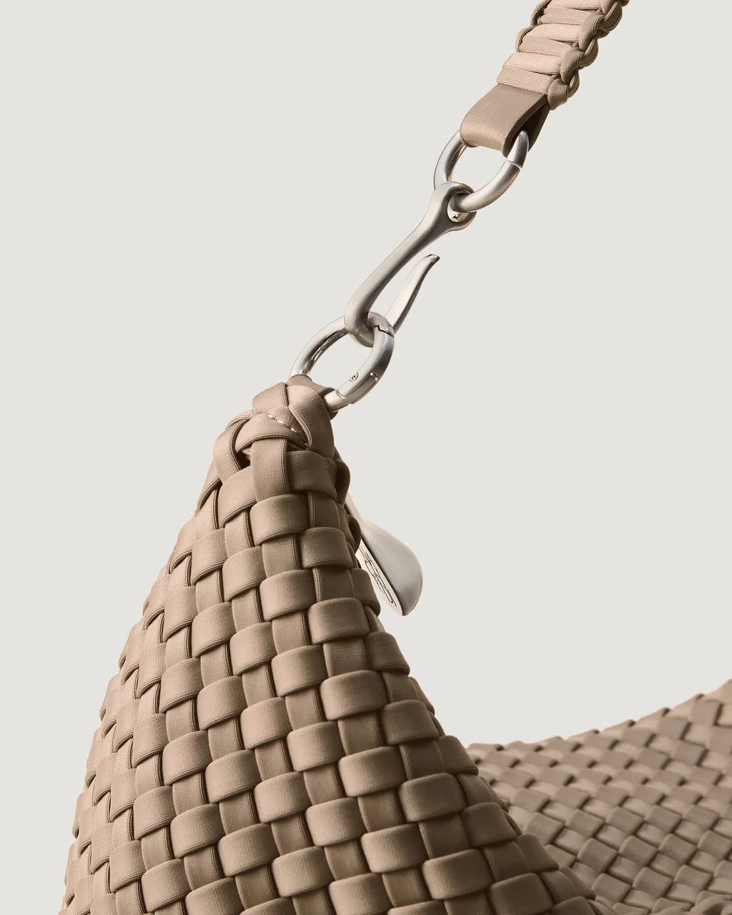 NAGHEDI - Porto Medium Half-Moon Bag in Cashmere