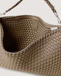 NAGHEDI - Porto Medium Half-Moon Bag in Cashmere